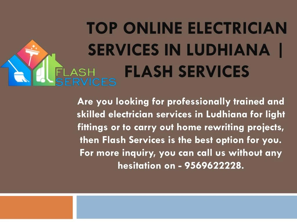 top online electrician services in ludhiana flash services