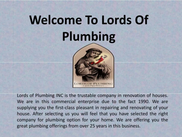 Best professional plumbers in Los Angeles - Lordsofplumbing.com