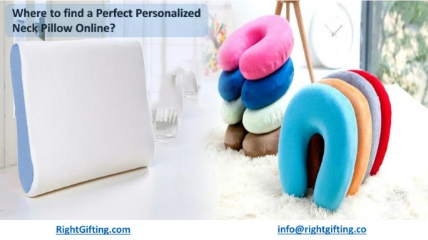 Where to Find a Perfect Personalized Neck Pillow Online?