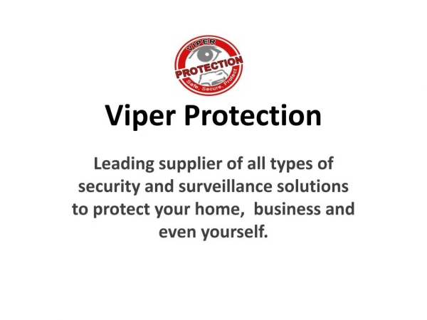 Security Solution by Viper Protection
