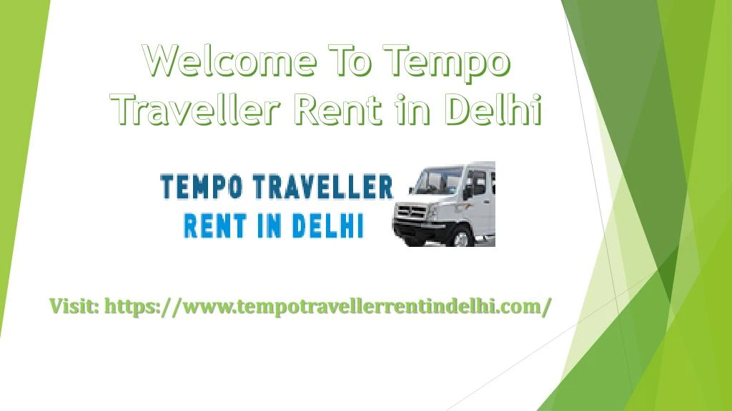 welcome to tempo traveller rent in delhi