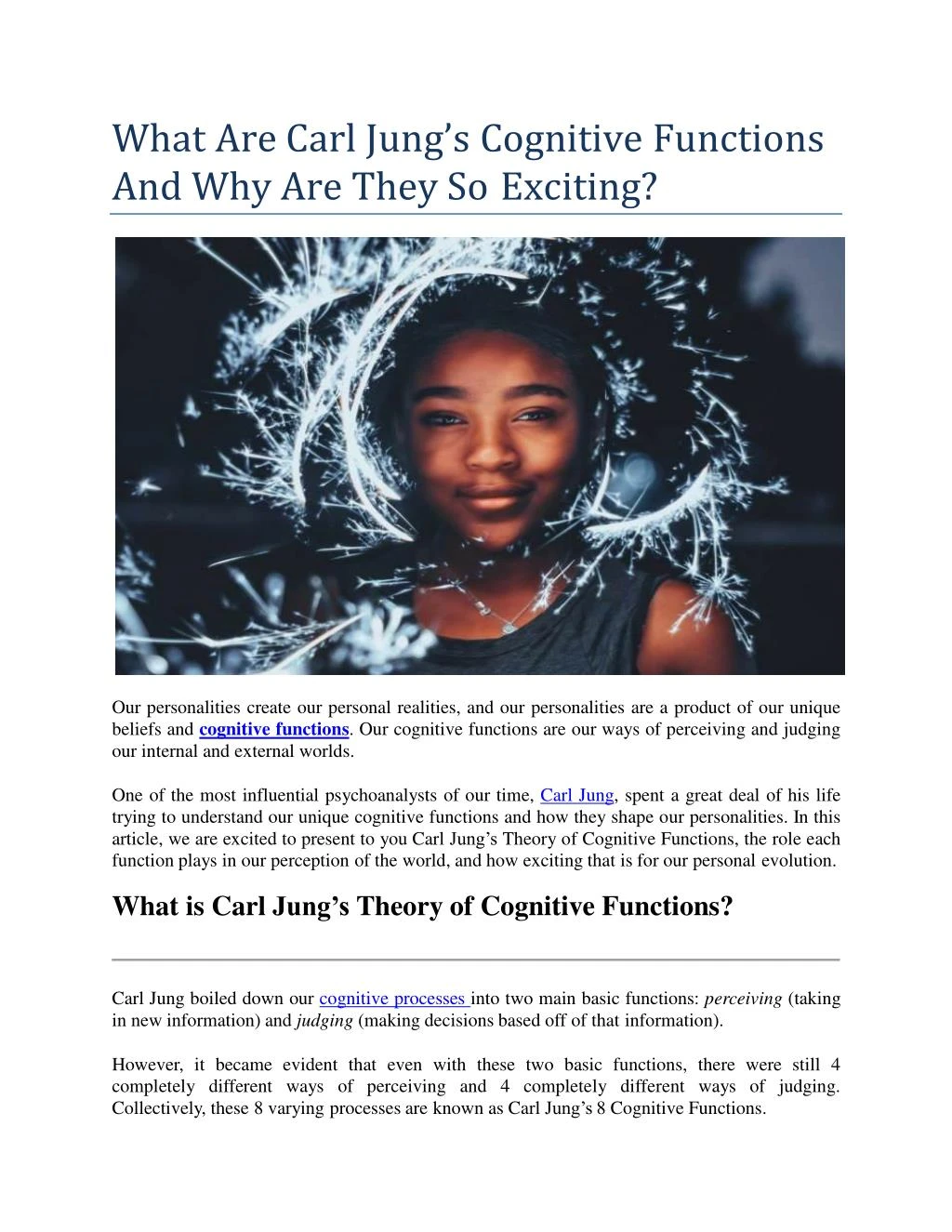 what are carl jung s cognitive functions and why are they so exciting