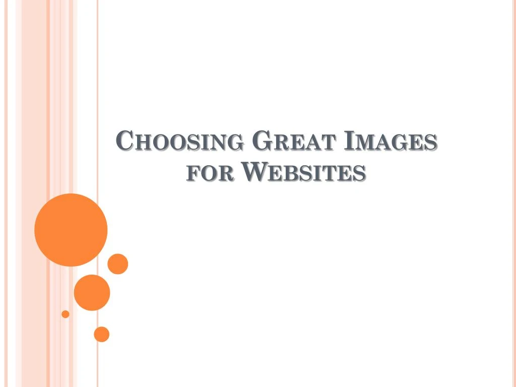choosing great images for websites