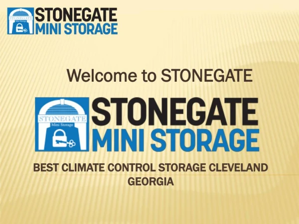 Best climate control storage cleveland georgia - Stonegate