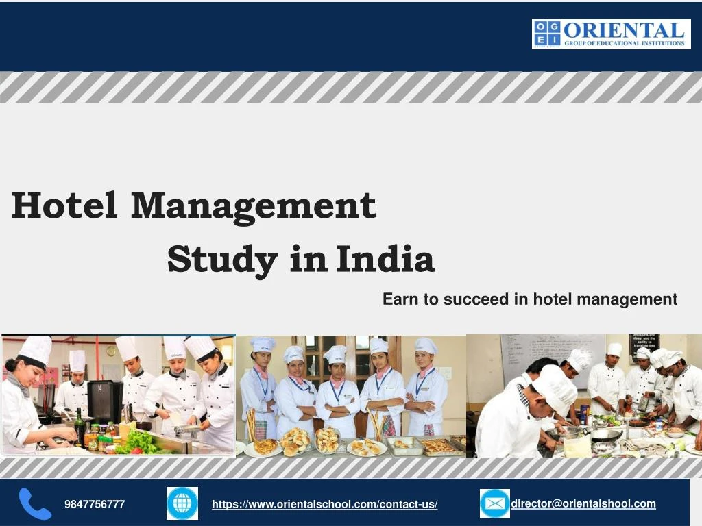 hotel management study in india earn to succeed in hotel management