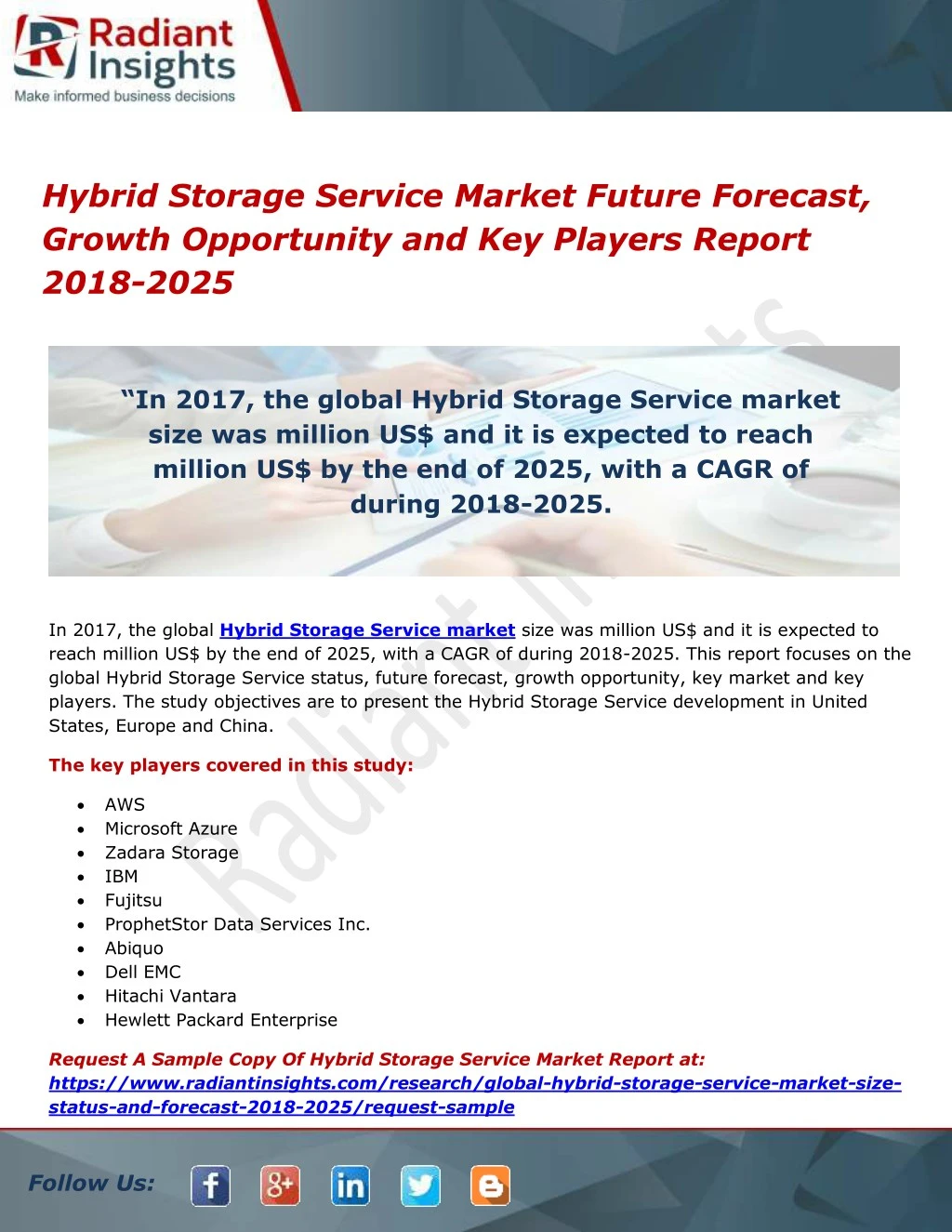 hybrid storage service market future forecast
