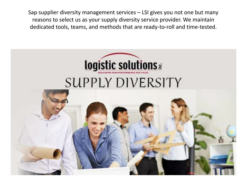 sap supplier diversity management services