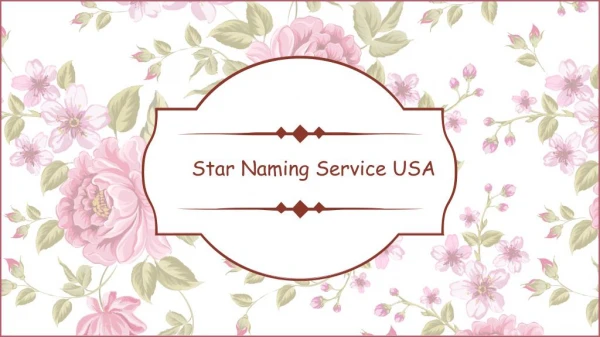 Name a star certificate | Star Naming Service USA