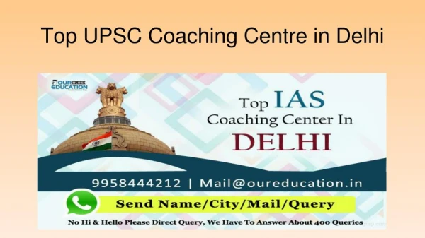 Best IAS coaching in Delhi