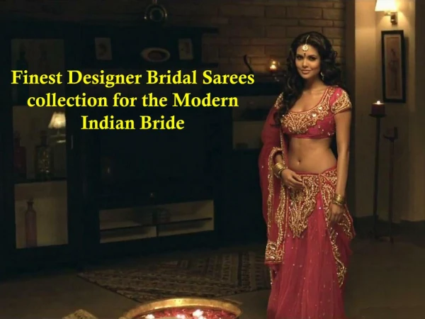 Latest Bridal sarees for indian bride at Mirraw