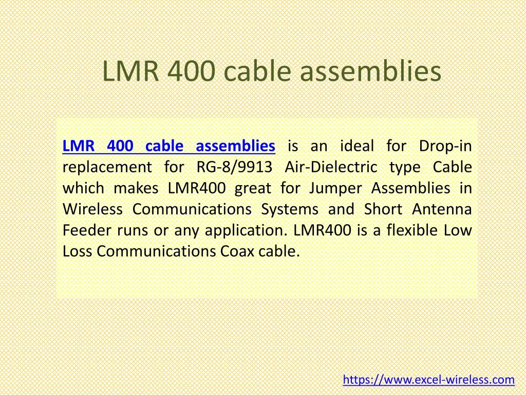 lmr 400 cable assemblies