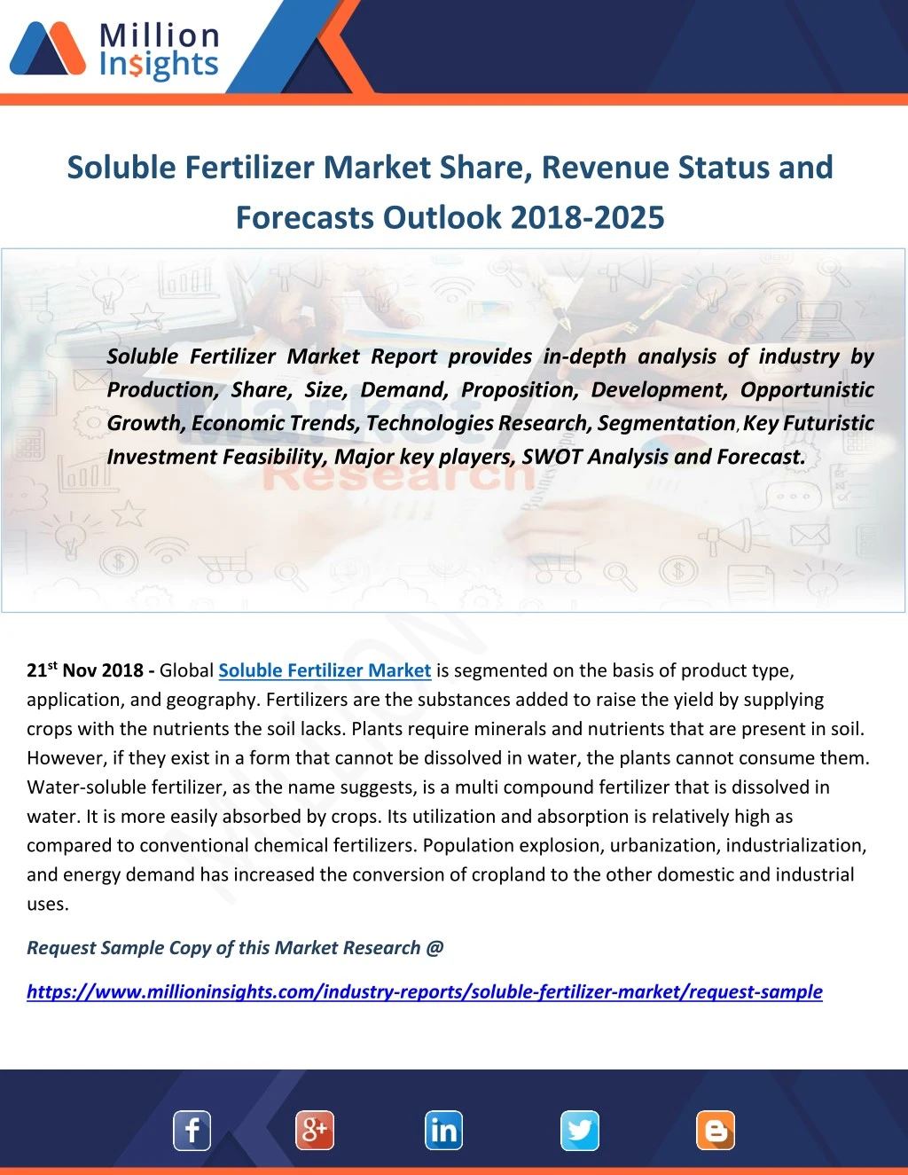 soluble fertilizer market share revenue status