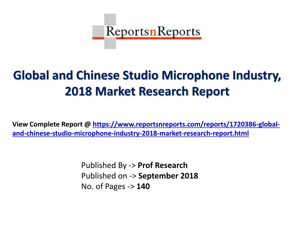 global and chinese studio microphone industry