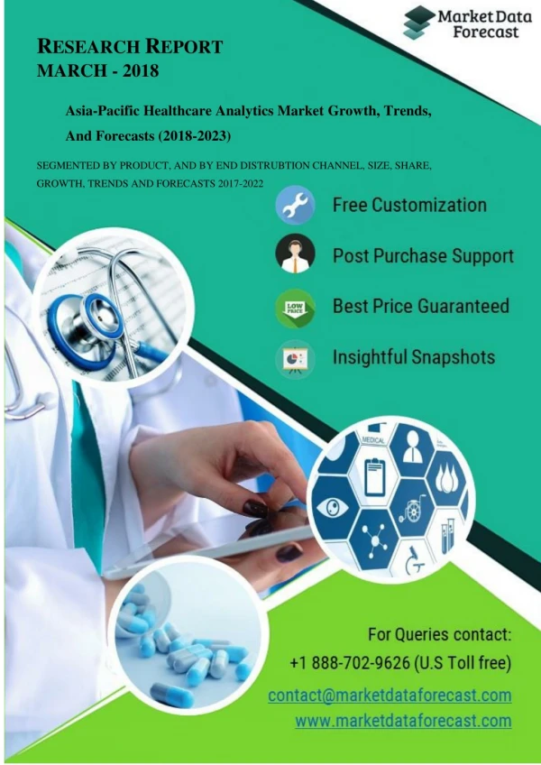 Market Data Forecast Releases New Report on Asia-Pacific Healthcare analytics market (2018-2023)- Market Data Forecast