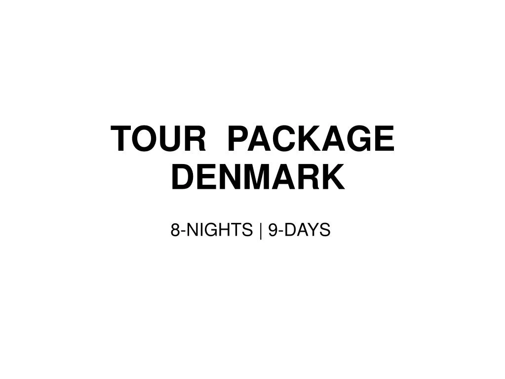 tour package denmark