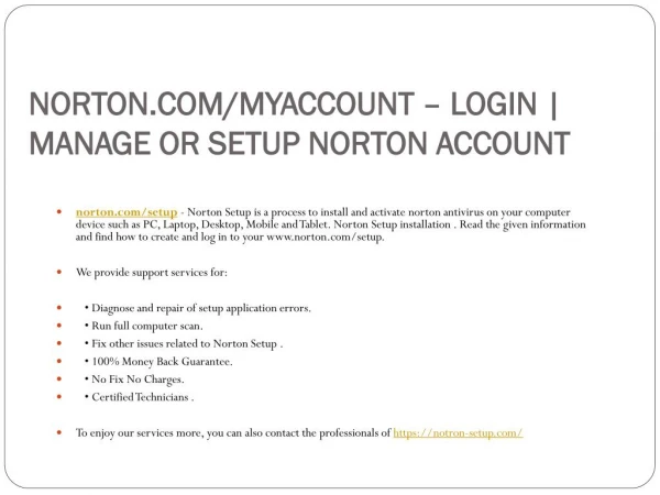 norton com myaccount login manage or setup norton account