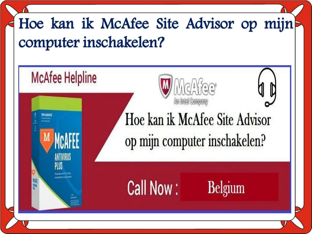 hoe kan ik mcafee site advisor op mijn computer inschakelen