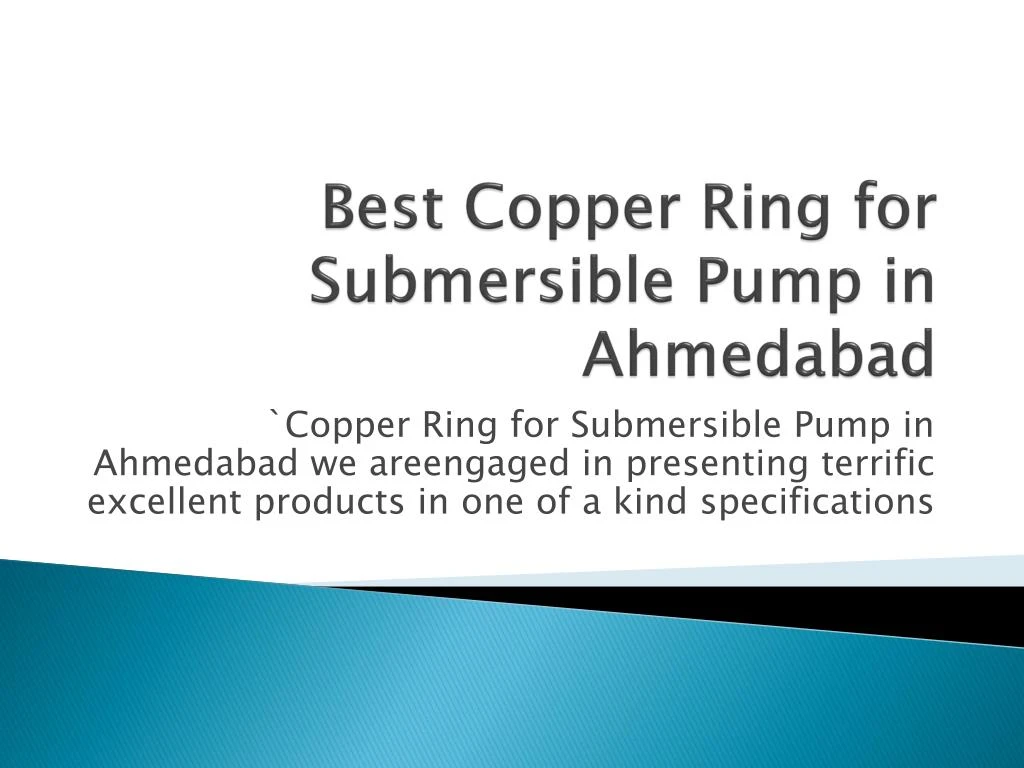 best copper ring for submersible pump in ahmedabad