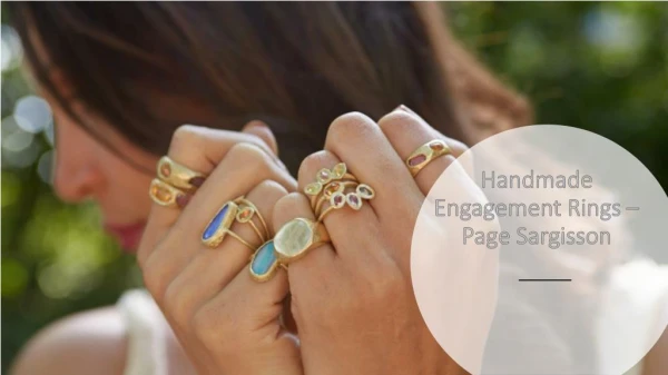 Handmade Engagement Rings - Page Sargisson
