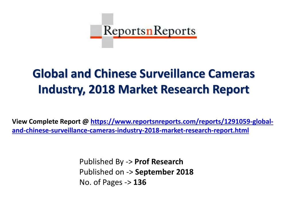global and chinese surveillance cameras industry