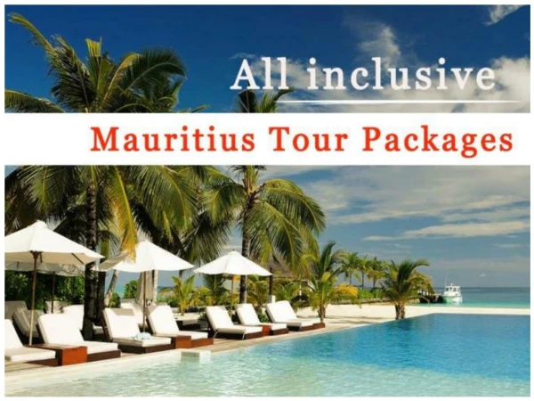 Mauritius Holiday Tour Packages