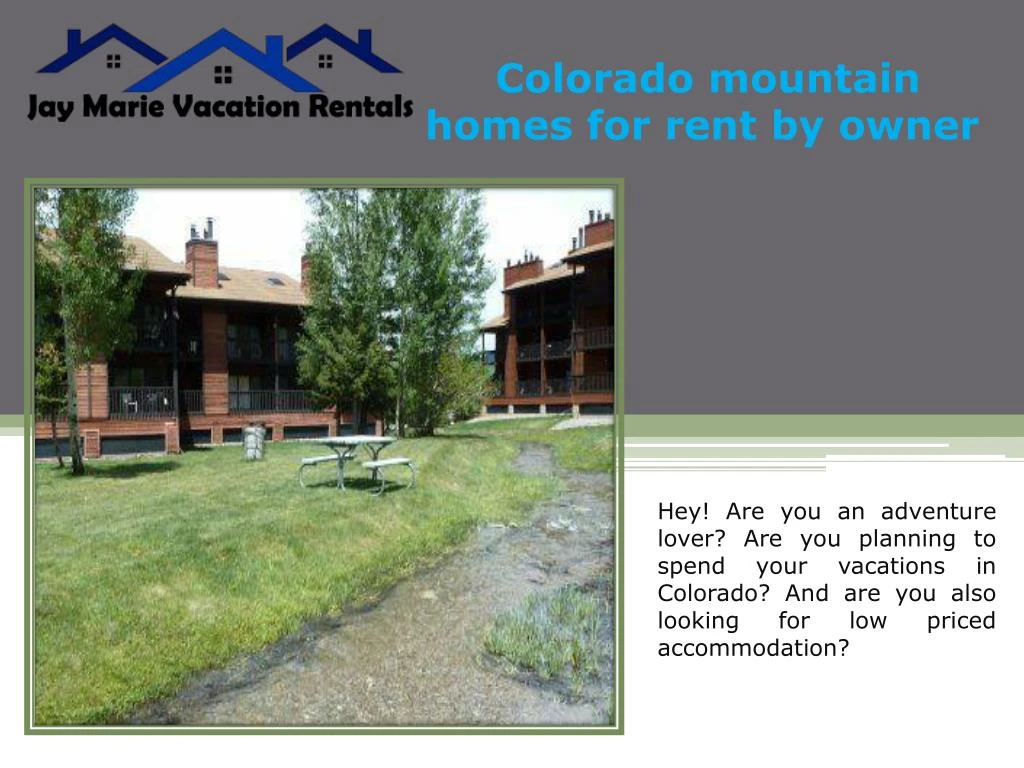 colorado mountain homes for rent by owner