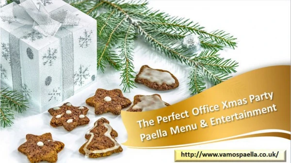 The Perfect Office Xmas Party Paella Menu & Entertainment