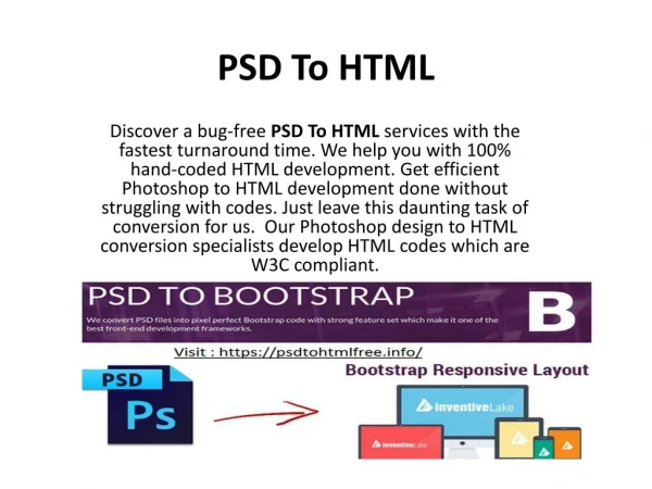 PSD to HTML!