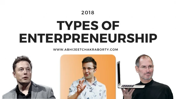 The Types of Entrepreneurship