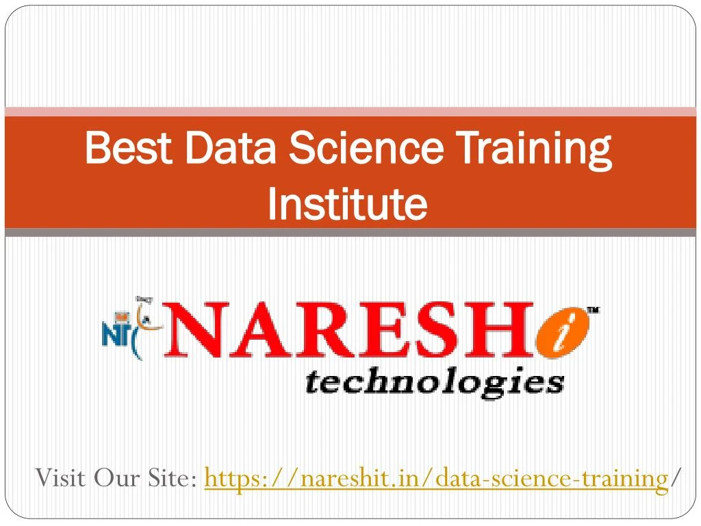 best data science training institute