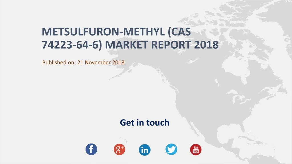metsulfuron methyl cas 74223 64 6 market report 2018