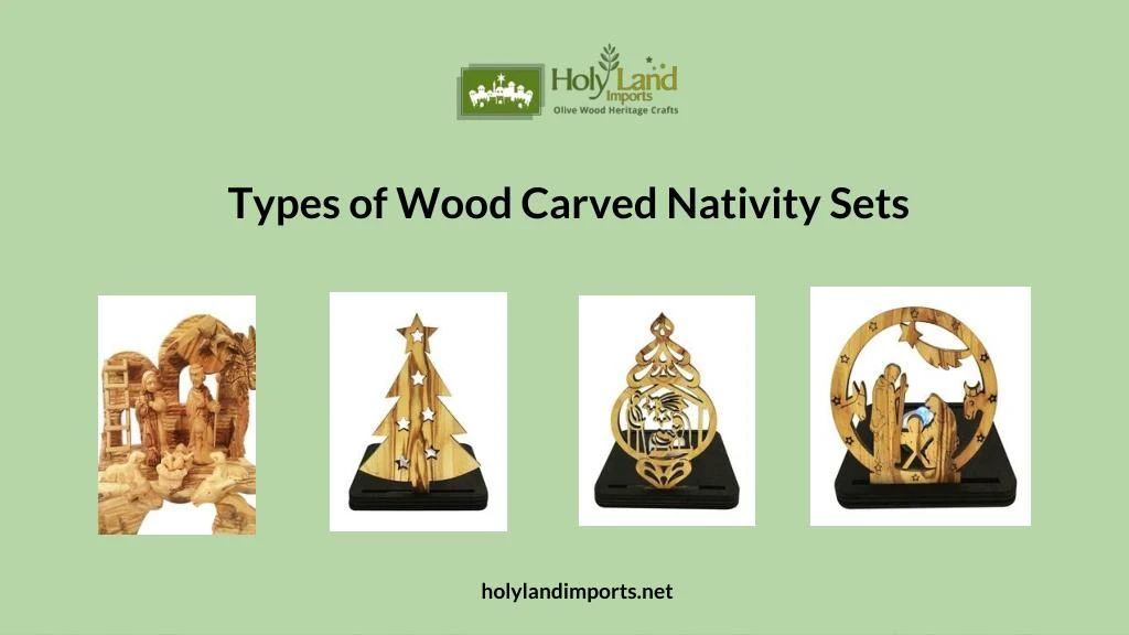 types of wood carved nativity sets