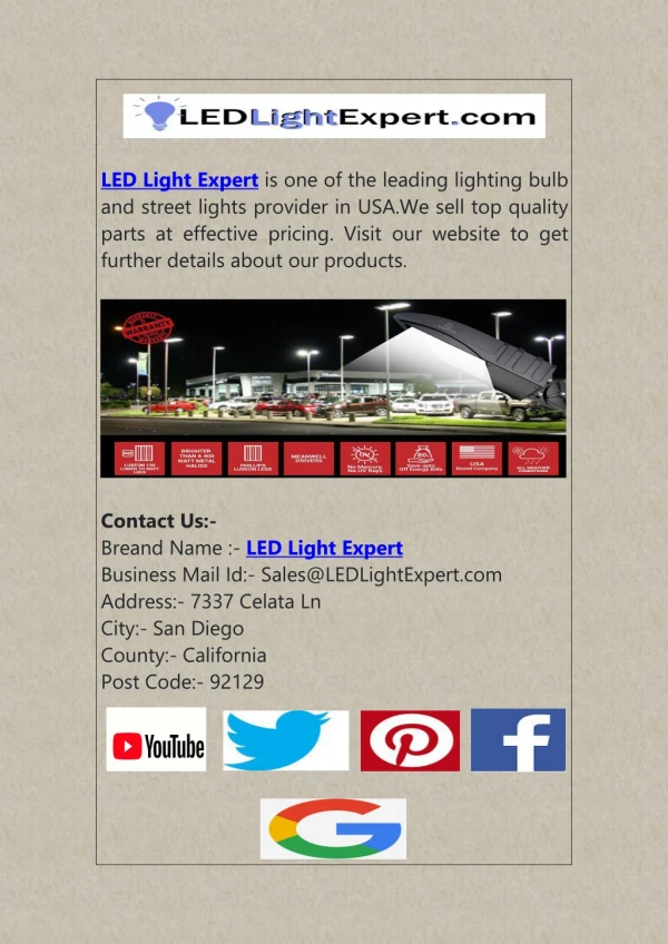 LED Light Expert - Get Quality LED Light Bulbs