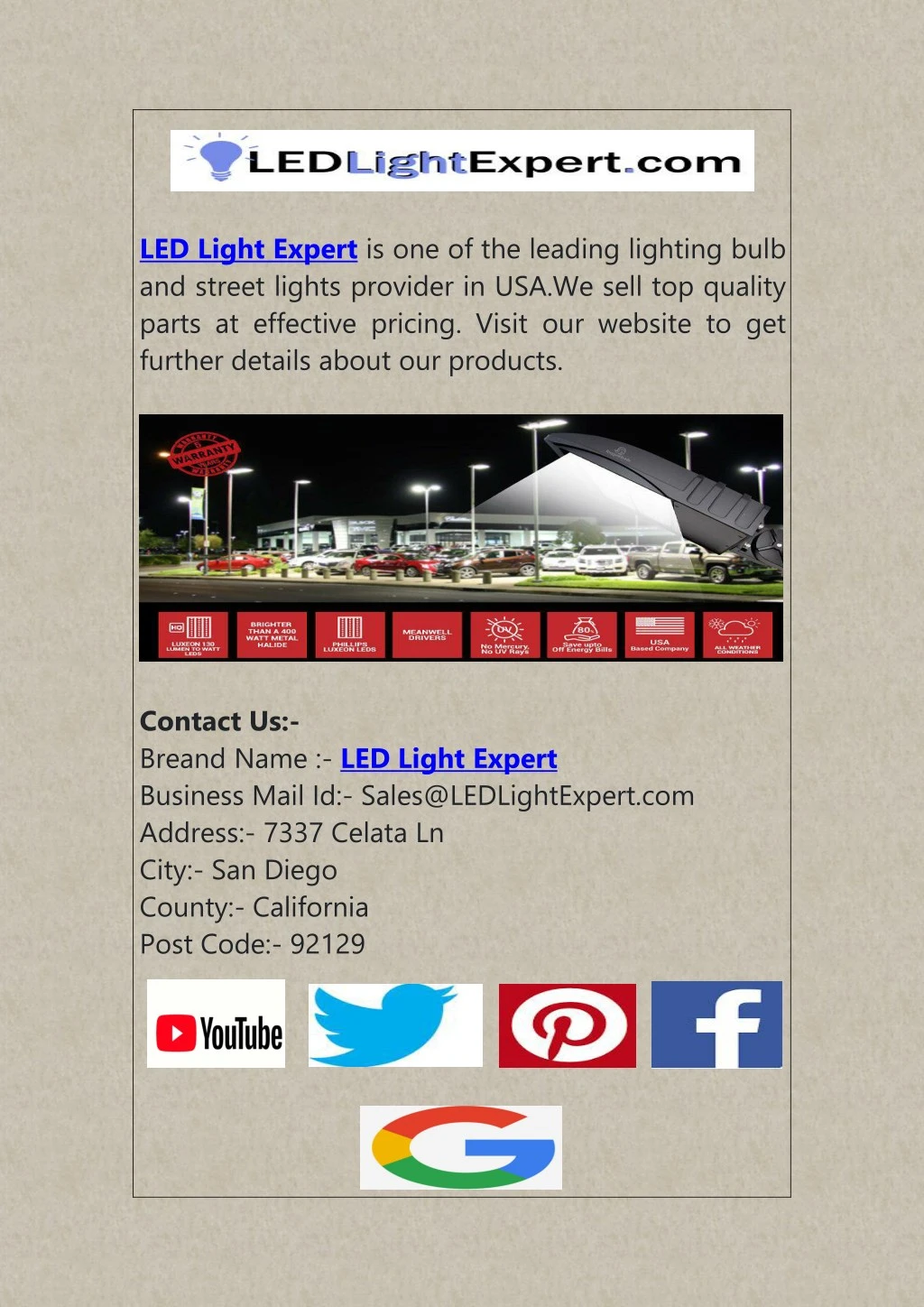 led light expert is one of the leading lighting