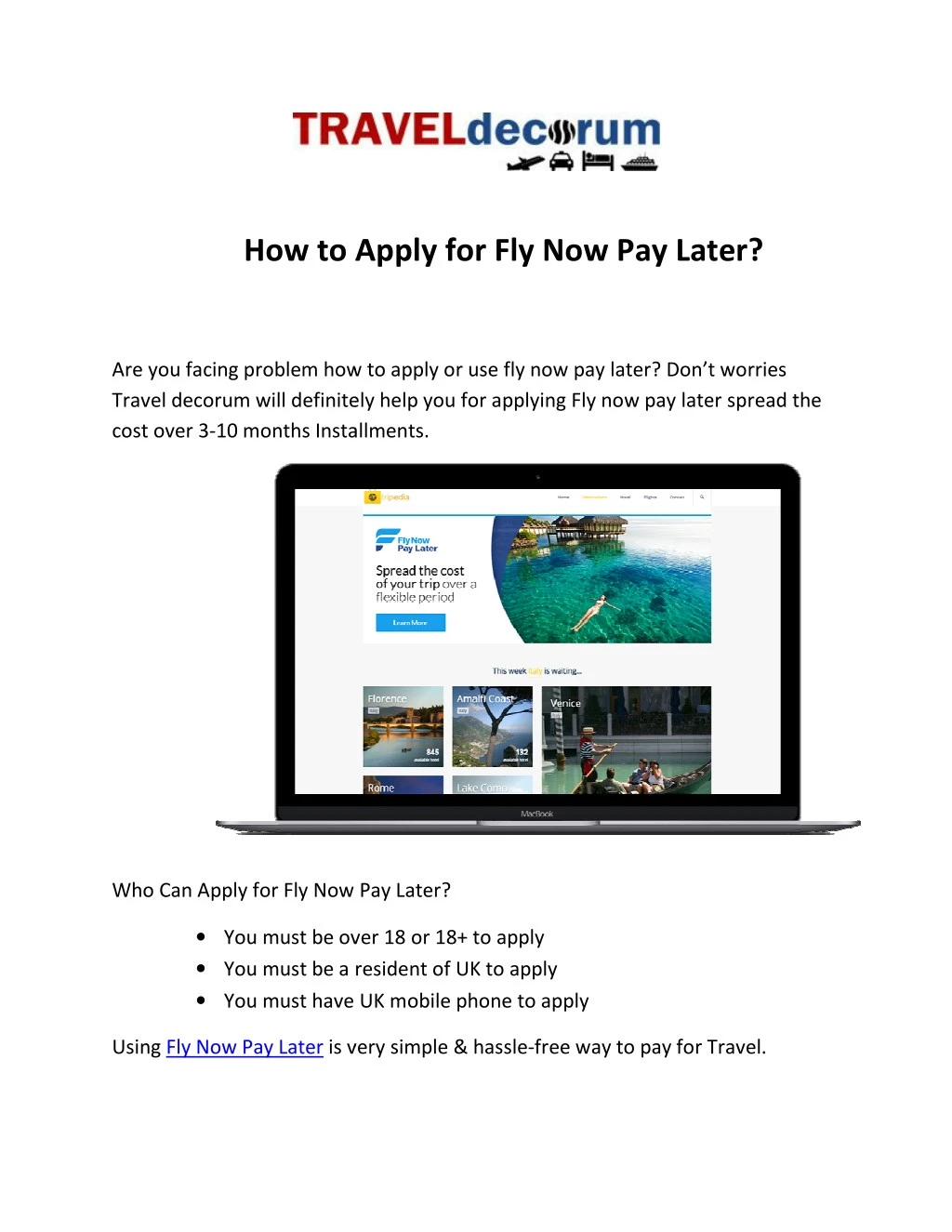 how to apply for how to apply for fly now pay late