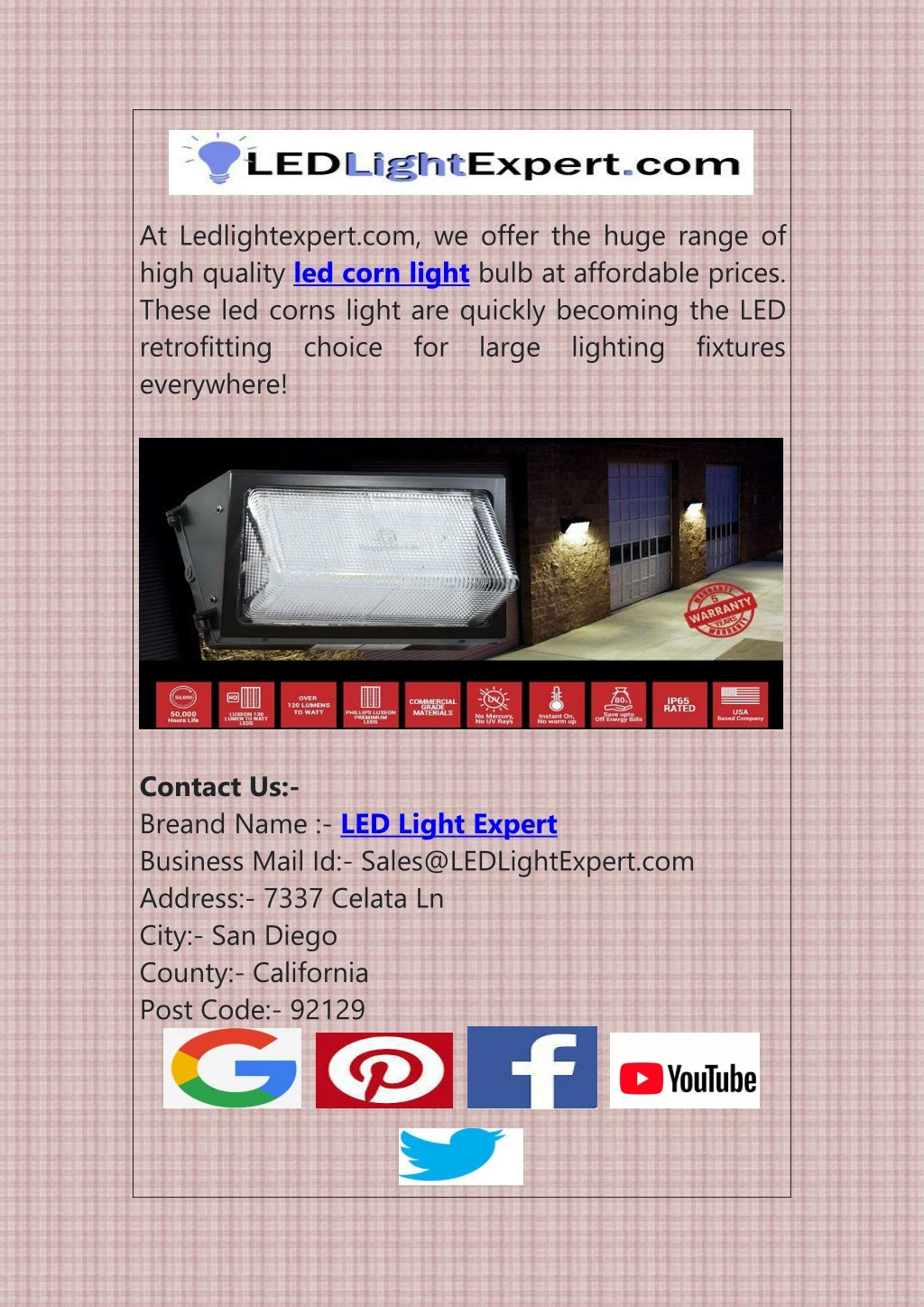 at ledlightexpert com we offer the huge range