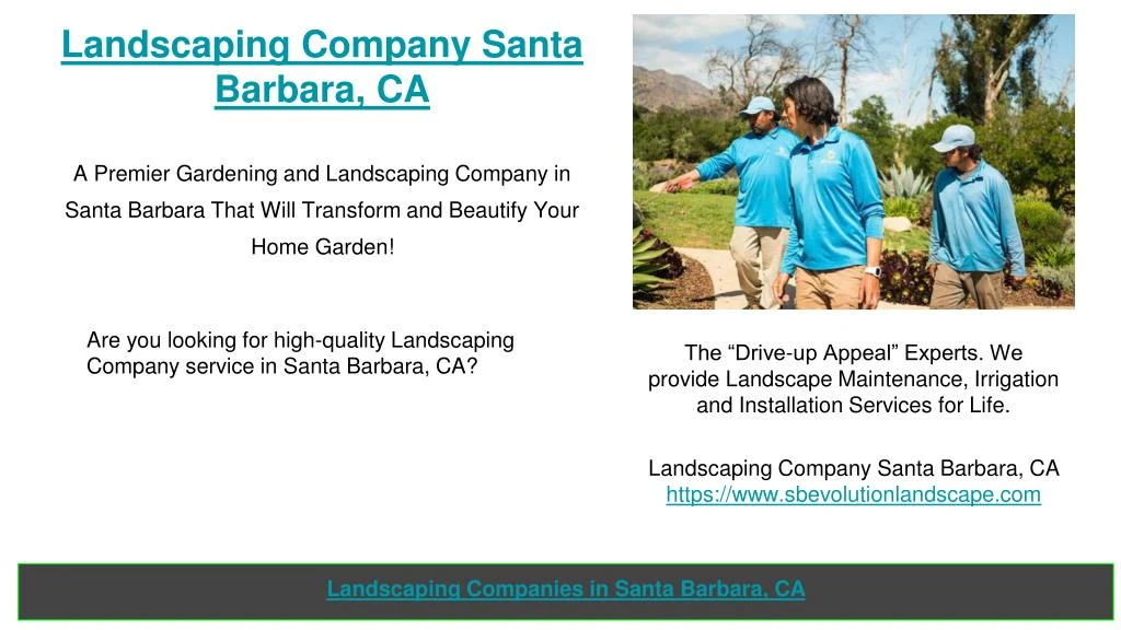 landscaping company santa barbara ca