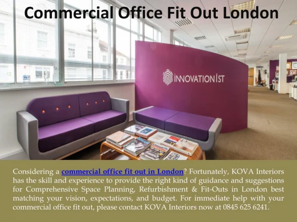 Commercial Office Fit Out London