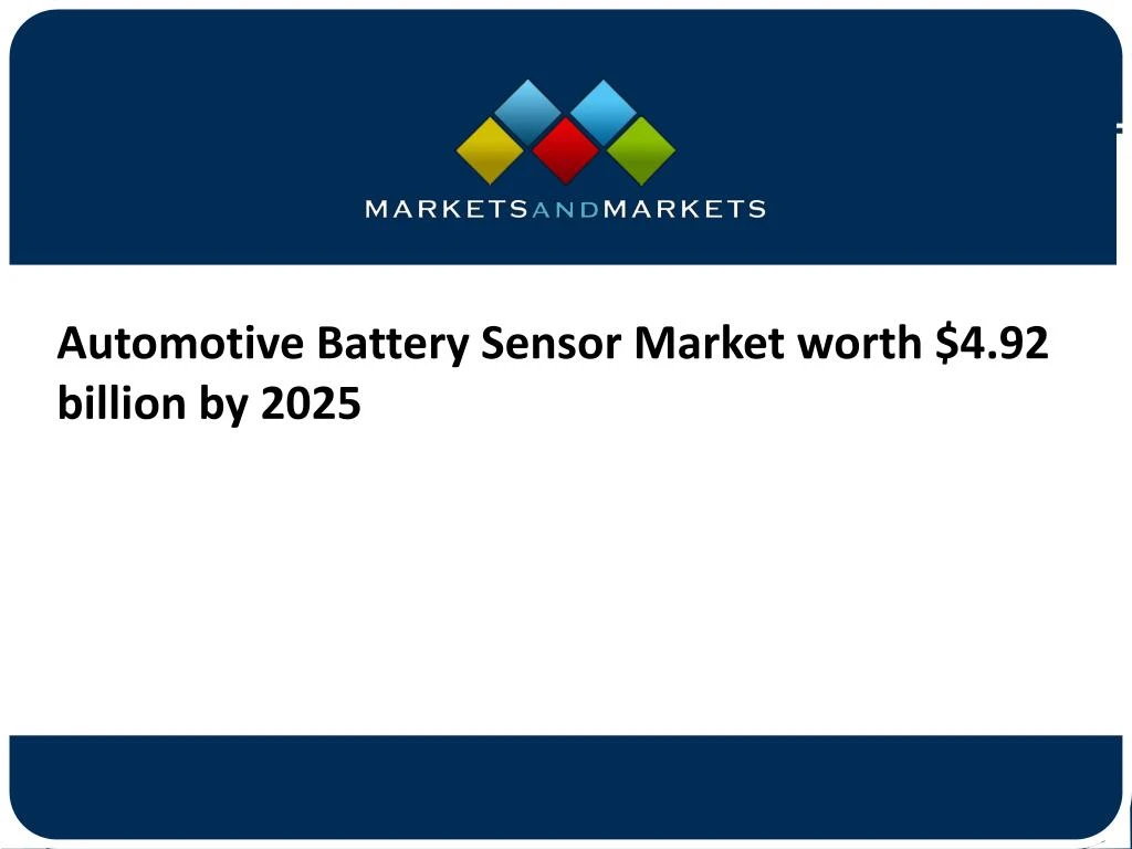 automotive battery sensor market worth