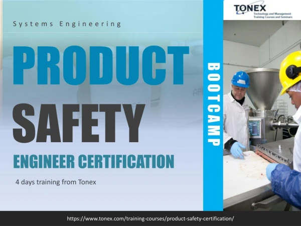 Product Safety Engineer Certification Bootcamp By Tonex Training