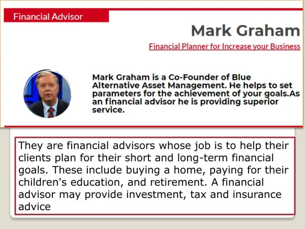 Mark R. Graham - Blue Alternative Asset Management