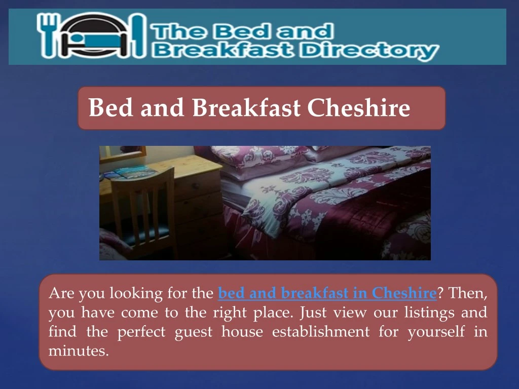 bed and breakfast cheshire