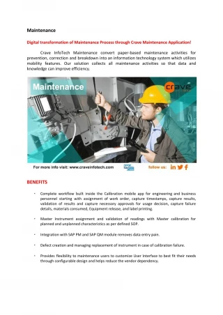Maintenance - slide 1