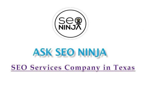 SEO Service Company in Texas- ASK SEO NINJA