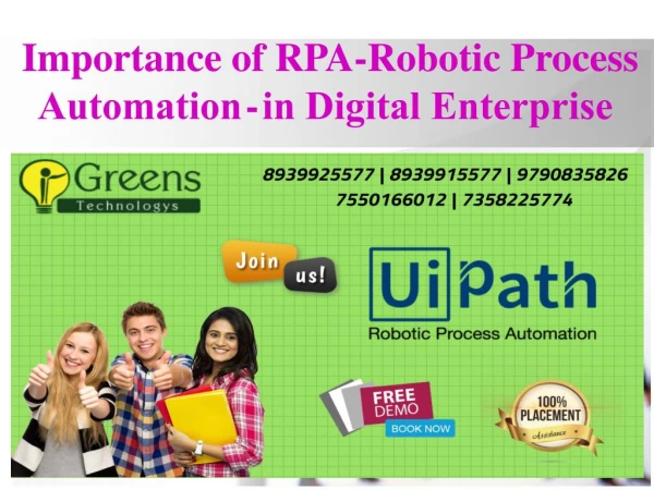 Importance of RPA-Robotic Process Automation?-?in Digital Enterprise