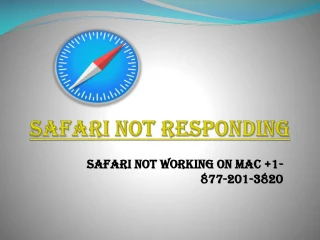 Safari is not Responding on Mac - slide 1