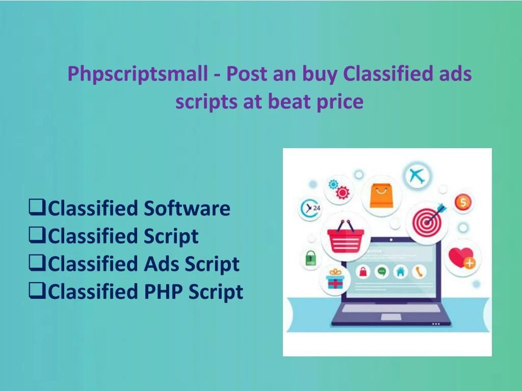 phpscriptsmall post an buy classified ads scripts