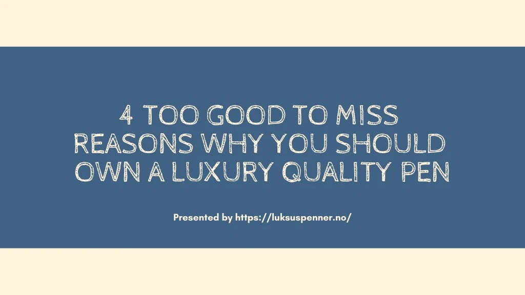4 too good to miss reasons why you should