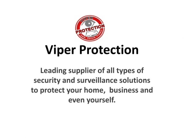 Security Solutions by Viper Protection