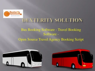 Bus Booking Software - Travel Booking Software - Open Source Travel Agency Booking Script - slide 1